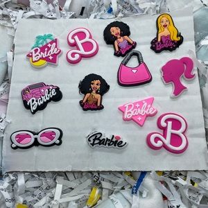 Barbie crocs charms (12pcs)